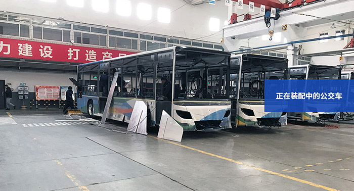 晨恩空压机应用于12米新能源公交客车